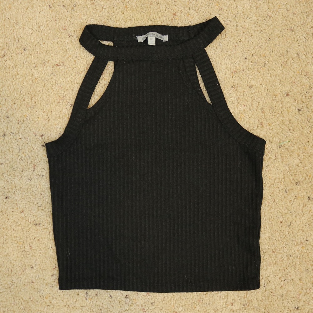 Fancy Cut Out Crop Top